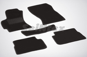 Ворсовые LUX коврики в салон Seintex для Subaru Forester III 2008-2012 (черные, 83184), фото 1