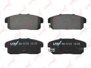 Колодки тормозные задние LYNXauto BD-5719. Для: NISSAN НИССАН Altima(L30) 2.4 99>/ Avenir(W11) 2.0 01>/ Bluebird(U14) 1.8-2.0 01>/ Cefiro(A33) 2.0 01>/ Sentra(Сентра)(B15) 2.0-2.5 00>/ Sunny(Санни)(B15) 1.6 01>/ Maxima(A33) 2.0-3.5 01>/ Tino(V10) 1, фото 2