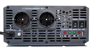 Преобразователь напряжения AcmePower AP-PS2000 (реальный синус, USB), фото 2