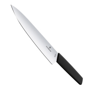 Нож Victorinox разделочный, лезвие 22 см, черный, фото 1