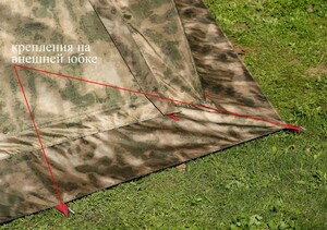 Всесезонная универсальная палатка Лотос 5У Шторм (оливковый цвет), фото 15