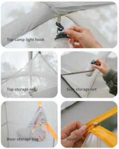 Палатка Naturehike KOTA 4, 4-местная, алюминиевый каркас, олива CNK2450WS041-4OGR, фото 6