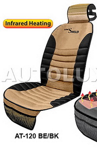 Накидка на сиденье с инфракрасным подогревом AUTOLUX HT-120 BE/BK, фото 1