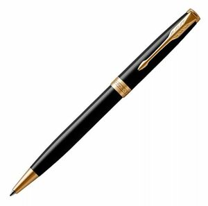 Parker Sonnet Core - LaqBlack GT, шариковая ручка, M, BL, фото 3