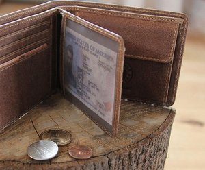 Бумажник Klondike Tony, коричневый, 12x9 см, фото 13