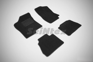Ворсовые LUX коврики в салон Seintex для Cadillac Escalade II 2002-2006 (черные, 82753), фото 1