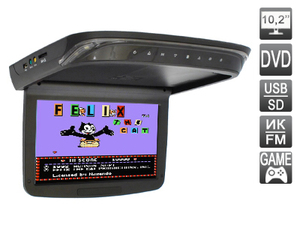Потолочный автомобильный монитор 10.2" со встроенным DVD плеером AVEL AVS1029T (Черный), фото 2