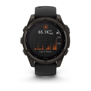 Часы Garmin Fenix 8 47mm Saph Carbon Grey DLC Titanium Black-Pebble Grey Sln (010-02906-70G), фото 2