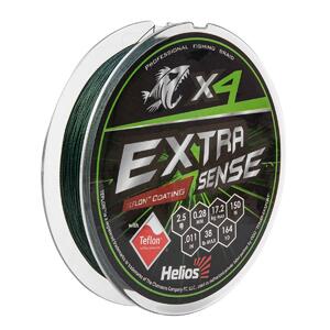 Шнур Extrasense X4 PE Green 150m 2.5/38LB 0.28mm (HS-ES-X4-2.5/38LB) Helios, фото 1