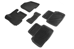 Коврики EVA 3D ромб Seintex для Hyundai ix35 2010-2015 / KIA Sportage 2010-2015 (черные, 95285)