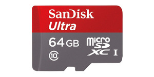Карта памяти microSDXC 64Gb SanDisk Ultra UHS-I
