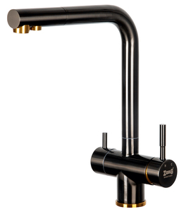 Смеситель для кухни ZORG Inox (SZR-7039 BR/GRAFIT) Графит, фото 1