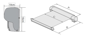 Маркиза MobileComfort M300WG, настенная механическая, белый/светло-серый, фото 3