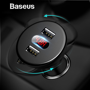 Автомобильное зарядное устройство 2xUSB Baseus Shake-head 360°rotation - Черное (CCALL-YT01), фото 8