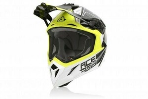 Шлем Acerbis STEEL CARBON White/Yellow XS