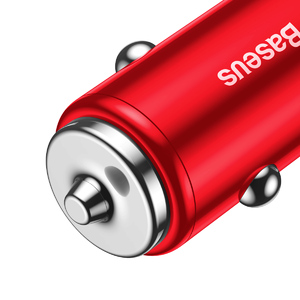Автомобильное зарядное устройство Baseus Small Screw Type-C PD+USB Quick Charge Car Charger 36W red, фото 4