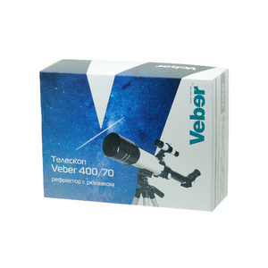 Телескоп Veber 400/70 AZ, с рюкзаком, фото 10