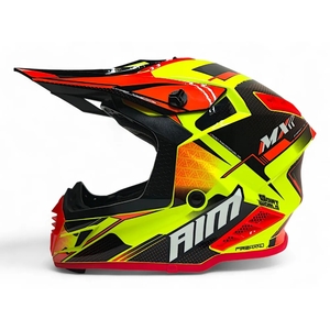 Шлем AiM RH855(Fiber Glass) SWIFT глянцевый Yellow/Black L, фото 3