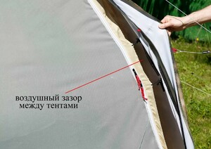 Всесезонная универсальная палатка Лотос 5У Шторм (оливковый цвет), фото 14