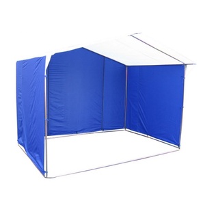 Палатка торговая "Домик" 2,5х2,0 К (каркас из квадратной трубы 20х20 мм)	бело-синий, фото 1