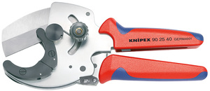 Труборез-ножницы для толстостенных пластиковых и композитных труб, Ø 26-40 мм, длина 210 мм, с трещоткой KNIPEX KN-902540