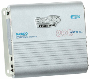 Усилитель влагозащищённый Boss Audio Marine MR800 (2x400 Вт., класс A/B), фото 1