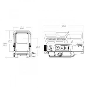 Прицел коллиматорный Vector Optic Frenzy PLUS 1x31x26 MULTI-RETICLE (SCRD-M67), фото 12