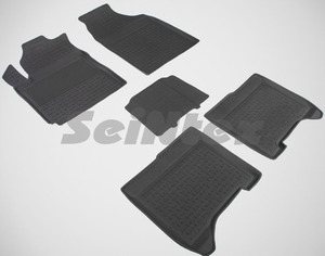 Резиновые коврики с высоким бортом Seintex для Chery Bonus III (A19) 2014-н.в.