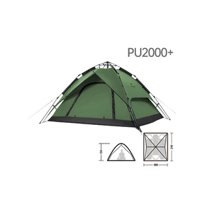 Палатка Naturehike автоматическая NH21ZP008, трехместная, зеленая, 6976023922336, фото 2