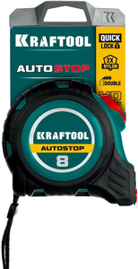 Профессиональная рулетка с автостопом KRAFTOOL AutoStop 8м х 25мм 3412-8-25, фото 10