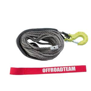Трос синтетический OffRoadTeam Professional 6мм х 15м, с крюком, фото 2
