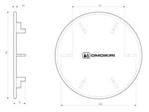 Декоративный элемент для корзинчатого вентиля в цвете Omoikiri  GM, фото 2