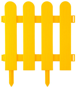 Декоративный забор GRINDA Штакетник 29х224 см, желтый 422209-Y, фото 1