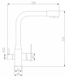 Смеситель для кухни ZORG Steel Hammer (SH 805 CR) Хром, фото 2