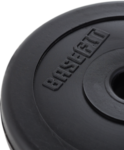 Диск пластиковый BASEFIT BB-203 d=26 мм, черный, 1,25 кг, фото 3