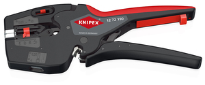 KNIPEX NexStrip Стриппер автоматический 3-в-1, 0.03-10 мм² AWG 32-8, рез до 10 мм²,  обжим: квадрат, 0.25-4 мм², 2 х 2.5 мм², 190 мм KNIPEX KN-1272190