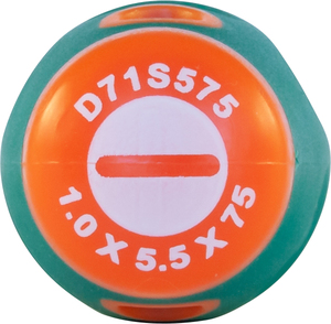 JONNESWAY D71S575 Отвертка стержневая шлицевая ANTI-SLIP GRIP, SL5.5х75 мм, фото 2