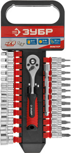 Набор торцовых головок ЗУБР ТР-28 28 предм. (1/4") 27645-H28