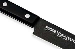 Нож Samura для нарезки Shadow слайсер с покрытием Black-coating, 19,6 см, AUS-8, ABS пластик, фото 2