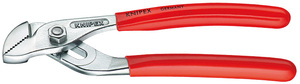 Мини-клещи переставные с гребенчатым шарниром, зев 17 мм, длина 125 мм, хром, обливные ручки KNIPEX KN-9003125, фото 1