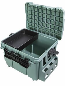 Ящик рыболовный Meiho BUCKET MOUTH BM-7000 Green 475x335x320, фото 2