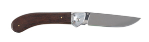 Нож Stinger, 105 мм, рукоять: сталь/дерево, серебр.-корич., картонная коробка, фото 3