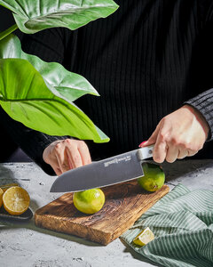 Нож Samura сантоку Harakiri, 17,5 см, корроз.-стойкая сталь, ABS пластик, фото 14
