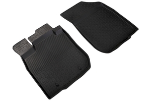 Коврики Seintex резиновые LADA LARGUS 2012- передний ряд с высоким бортом (черные 98812), фото 1