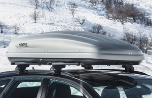 Бокс на крышу автомобиля Hapro Traxer 5.6 серый с текстурным покрытием, фото 1
