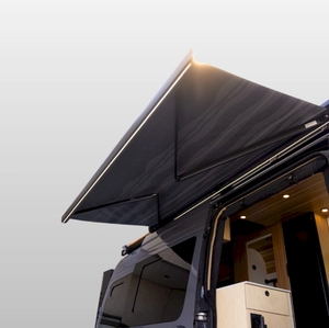 Маркиза безопорная 4.5 м,  MobileComfort EAGLE MЕ450BD, настенная, электрическая, чёрная, фото 5