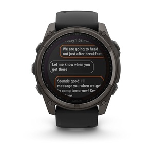 Часы Garmin Fenix 8 51mm Saph Carbon Grey DLC titanium Black-Pebble Grey Sln (010-02907-70G), фото 10