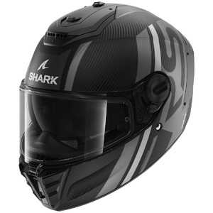 Шлем SHARK SPARTAN RS CARBON SHAWN MAT Silver/Antracite M, фото 1