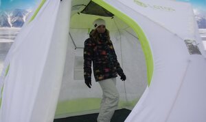 Зимняя палатка утепленная Лотос Куб 3 Классик С9Т (со съемным утеплителем), фото 8