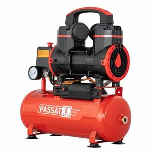 Компрессор  AURORA PASSAT-8 BLACK 4G тихий, безмасляный (8л, 170л/мин, 0.9кВт), фото 5